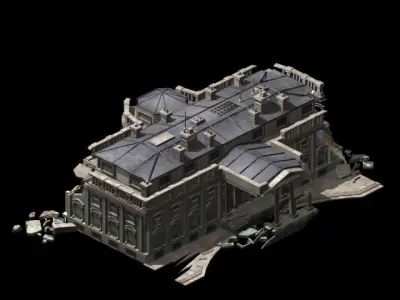 Different dimension - architecture - ruins 05 3D model