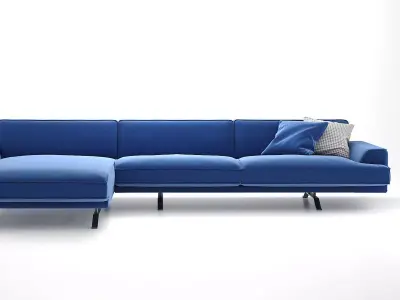 Slab Corner Sofa 3D model