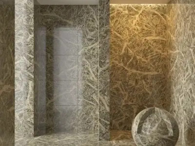 Marble wall 23 3D model