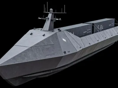  Marauder Saronic - Unmanned Robotic Autonomous Surface Vessel PBR 