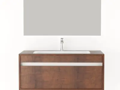 DURAVIT KETHO F-BONDED BATHROOM FURNITURE 3D model