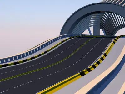 Roadway Bridge 3D model