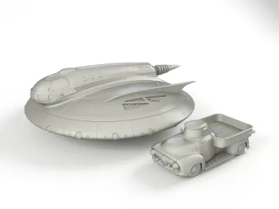 UFO Fallout 3D print model