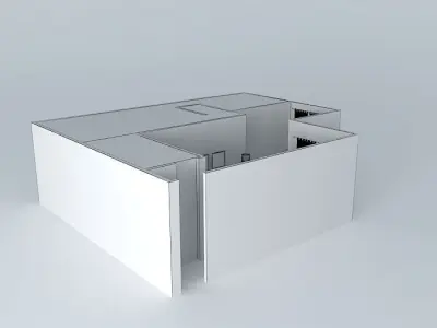 patricia2 house with door Free 3D model