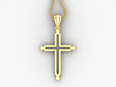 Cross Light Gold 4CP059 3DM STL 3D print model