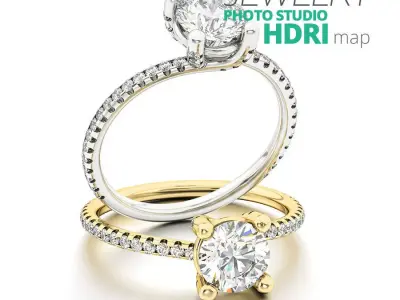 Photorealistic Studio HDRI Map For Jewelry Rendering Vol1 Texture