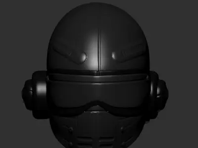 gas mask helmet scifi high poly sculpt 3d printable  3D model