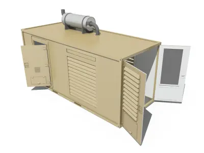 20ft Generator Container Version 1 3D model
