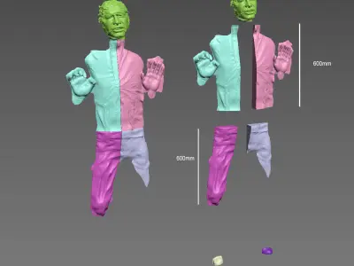 Solo in carbonite HQ 3D printable 1-4 Scale 62cm 3D print model