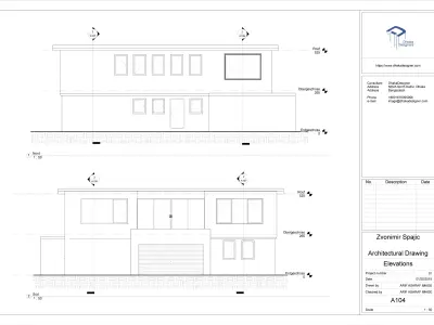 Architectural Drawing in Revit  Free 3D model