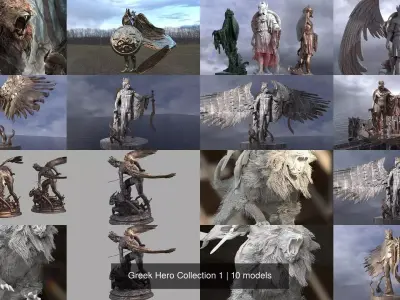 Greek Hero Collection 1 3D Model Pack