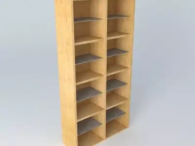 Shelf Cabinet DOORS HREG4FS 22 12 BRW Milano Oak 3D model