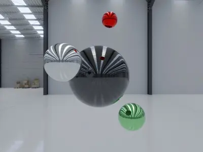 HDRI - Industrial Warehouse Interior 10 - 8192x4096 Texture