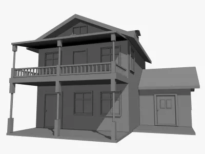 Residential Two Floor House 3D model