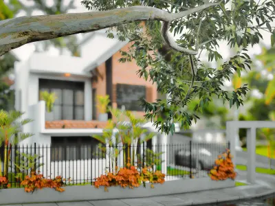 Exterior architectural model  3D model