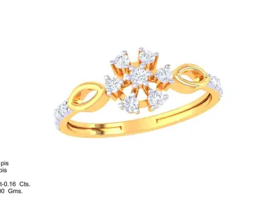  Women Ring MTL 3dm STL OBJ FBX Details 3D print model 35