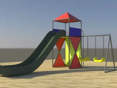 Slide geometry 3D model