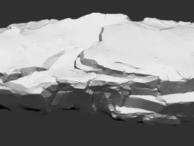3D Mountain rock Zbrush sculpt 3D model