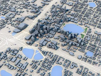 Orlando City Florida 3D model