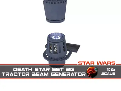 Set 2g - Tractor Beam Power Generator 1-6 scale Hottoys 3D print model
