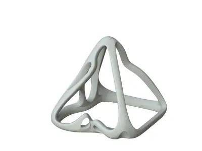 SciFi Cube Object No 59649 Low Poly Shape Low-poly 3D model