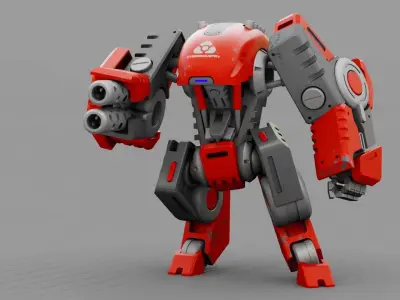 BATTLE DROID TERA  RIGGED 3D model