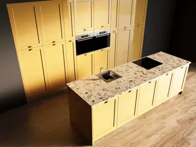 110-Kitchen2 glossy 10 3D model