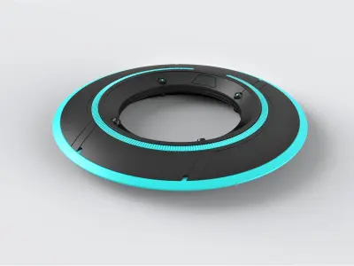 Identity disk from the movie Tron Legacy 2010 3D print model