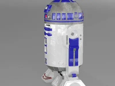 r2d2 robot 3D model