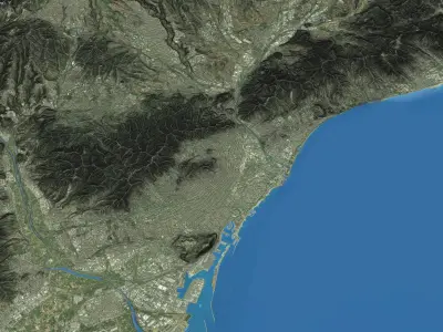 Barcelona Low-poly 3D model