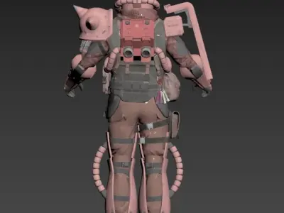 Call of Duty ZAKU MS-06S 3D print model