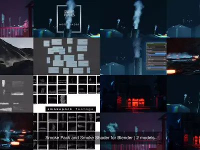 Smoke Pack and Smoke Shader for Blender
