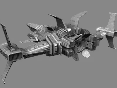 Spaceship 3D print model buy