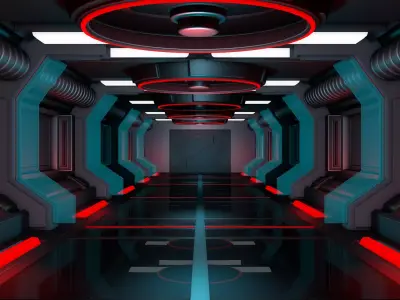 Sci Fi Corridor 3D model
