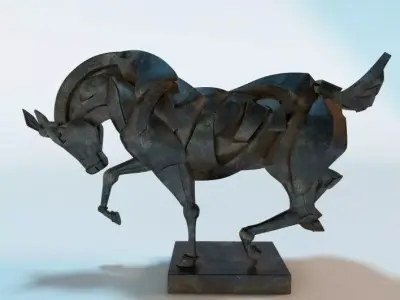 Horse Statue 3D model purchase