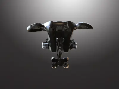 Cyborg Warzone - Future Sportswear Low-poly 3D model