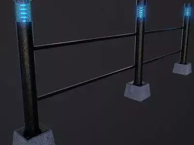 Garden Lights Low-poly 3D model