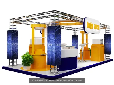 Booth Exhibition Stand G12 3D Model Pack