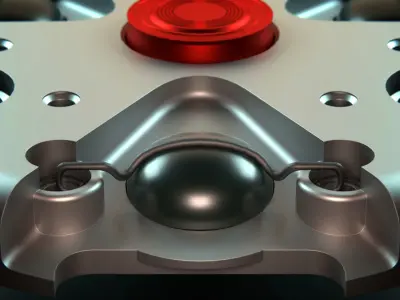 Landmine Low-poly 3D model