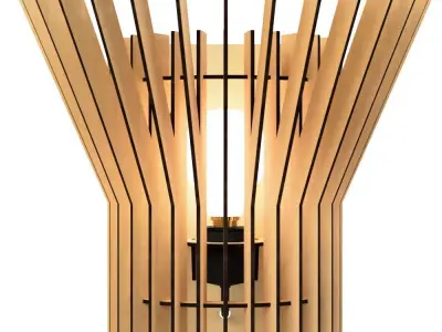 WALL LIGHT STL AND DXF FILES 5 3D print model