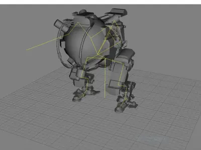 War Robot Character R05 3D model