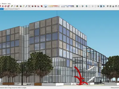 Sketchup Shopping Center E4 3D model