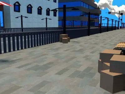 full textured city model 3D model