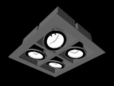 Quad Accent Light 3D model