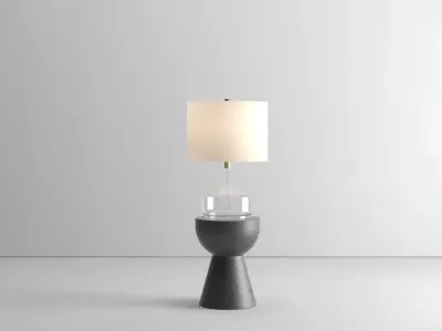 Lamp and side table 3D model