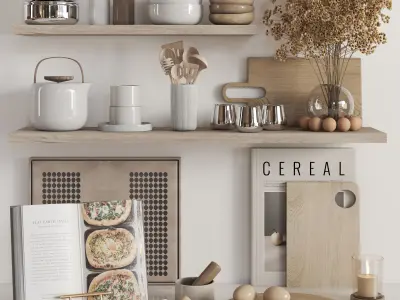 kitchen accessories N055 3D model