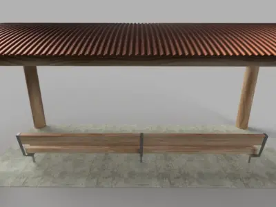 Park Beach Shelter  3D model