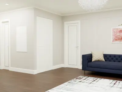 Living Room Realistic 3D model