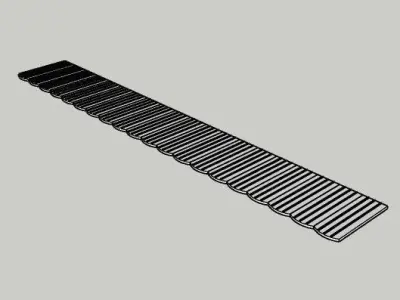 Roof Tiles Scaled Free 3D print model