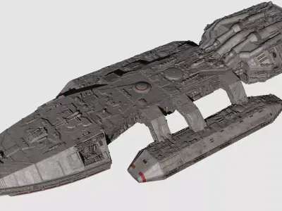 Battlestar Galactica Nova Class 3D model